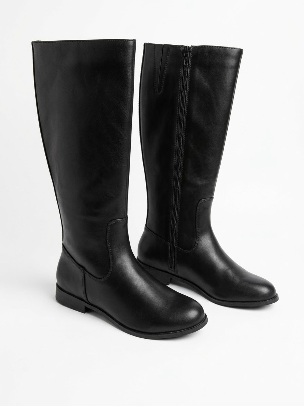 GAP NWT Women's Tall Riding Boots Black Vegan Leather Size 6 New In Box 761371